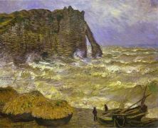 Haga click para ver la imagen ampliada rough sea - etretat.jpg